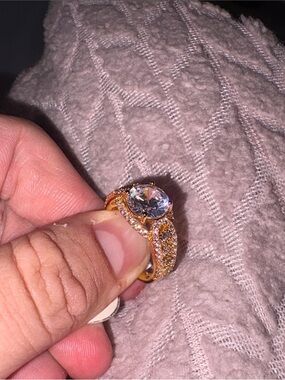Vintage Cubic Zirconia Moissanite Ring